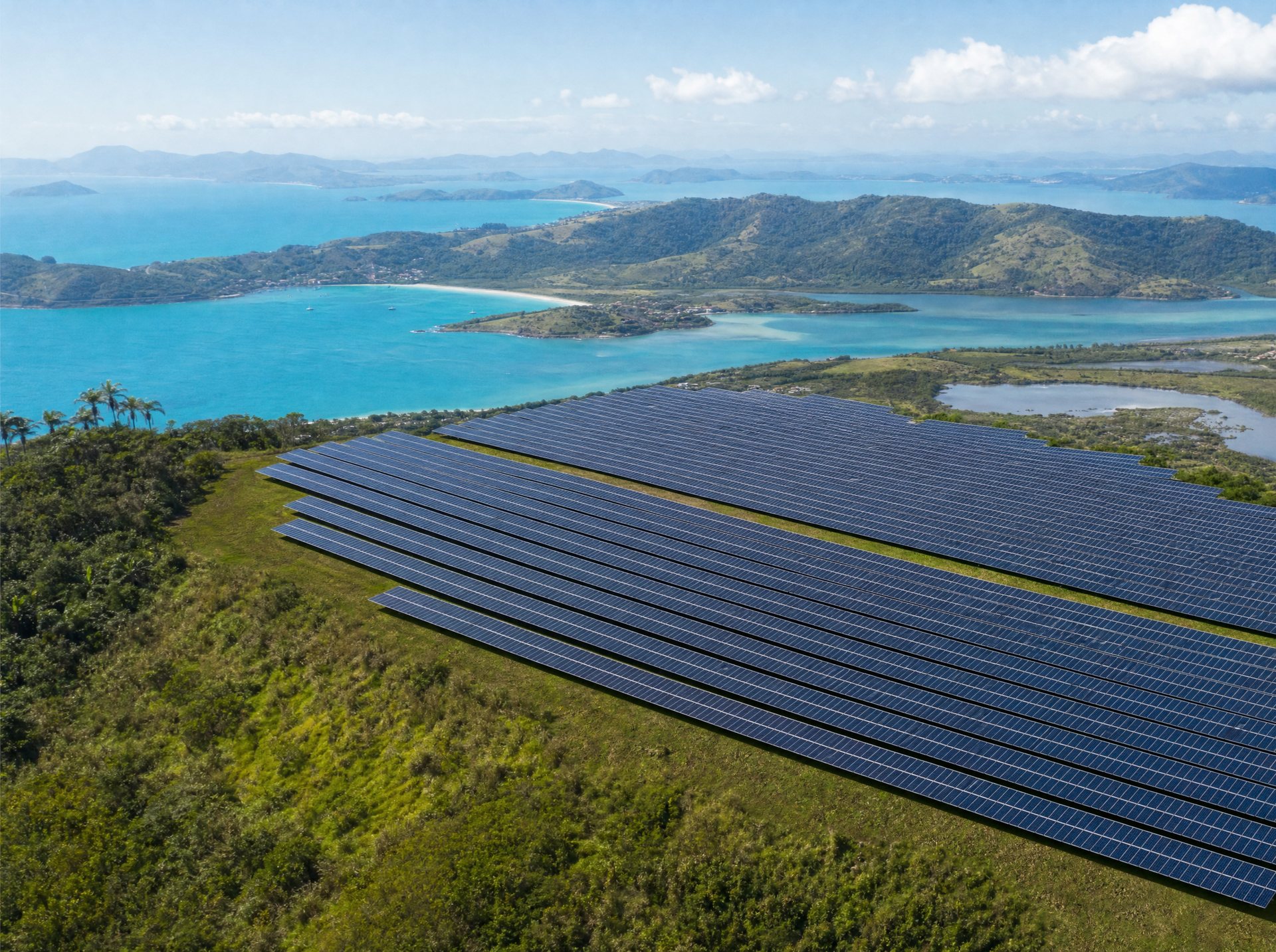 Sistema solar na Região dos Lagos